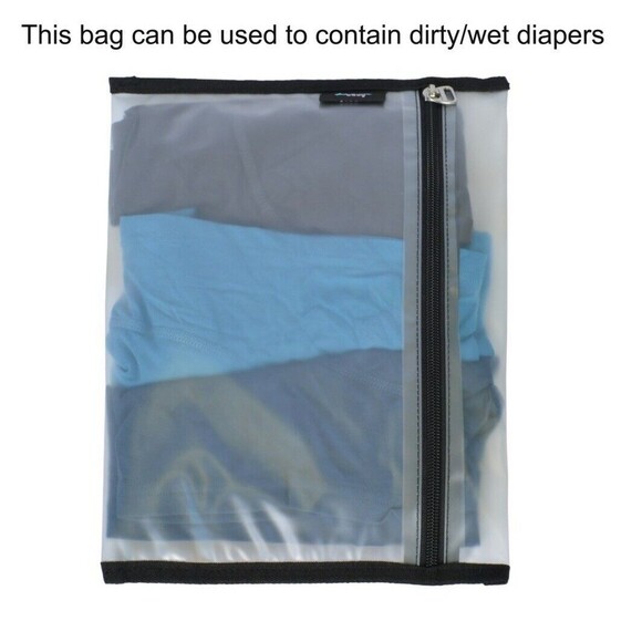 Soyater, Diaper Bag with 13 Compartments & Changing Pad 14x16" Black & Gray - Picture 3 of 7